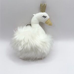 Gund Swan Princess Keychain 6" Plush Stuffed Animal Toy Bag Charm NEW WITH TAG